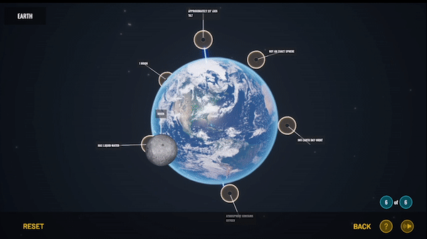 A looping simulation of the Earth from space